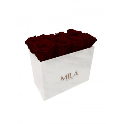 Produit Mila-Roses-00393 Mila Acrylic White Marble - Rubis Rouge