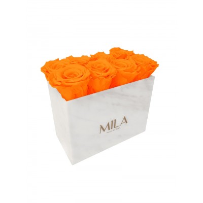 Produit Mila-Roses-00394 Mila Acrylic White Marble - Orange Bloom