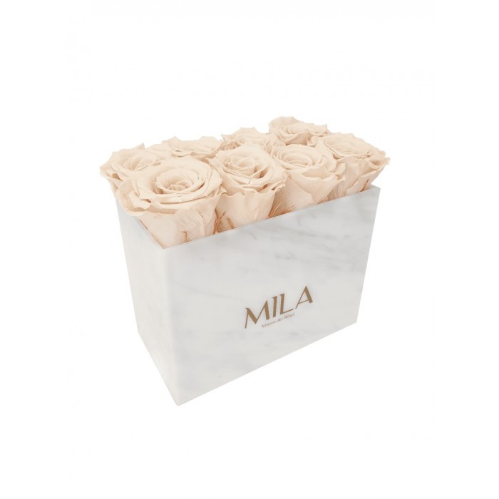 Mila Acrylic White Marble - Champagne