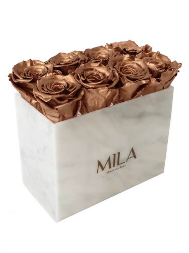 Produit Mila-Roses-00398 Mila Acrylic White Marble - Metallic Copper
