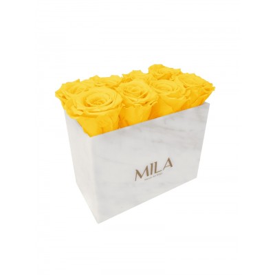 Produit Mila-Roses-00399 Mila Acrylic White Marble - Yellow Sunshine