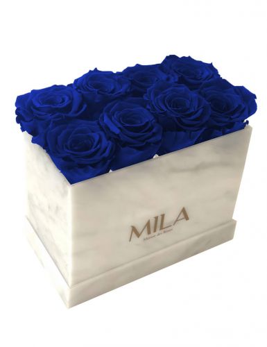 Produit Mila-Roses-00402 Mila Acrylic White Marble - Royal blue