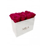  Mila-Roses-00407 Mila Acrylic White Marble - Fuchsia
