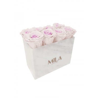 Produit Mila-Roses-00409 Mila Acrylic White Marble - Pink bottom