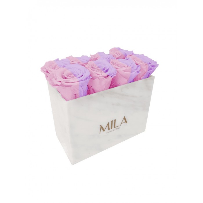 Mila Acrylic White Marble - Vintage rose