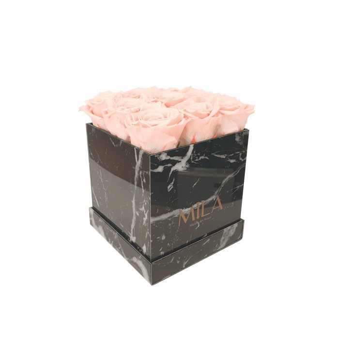 Mila Acrylic Black Marble - Pure Peach