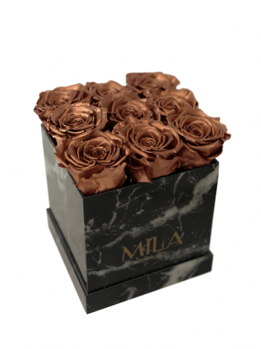 Produit Mila-Roses-00421 Mila Acrylic Black Marble - Metallic Copper