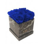  Mila-Roses-00425 Mila Acrylic Black Marble - Royal blue