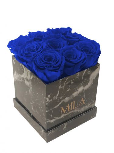 Produit Mila-Roses-00425 Mila Acrylic Black Marble - Royal blue