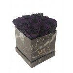  Mila-Roses-00429 Mila Acrylic Black Marble - Velvet purple