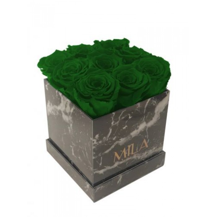 Mila Acrylic Black Marble - Emeraude