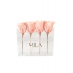  Mila-Roses-00437 Mila Acrylic Mini Table - Pure Peach