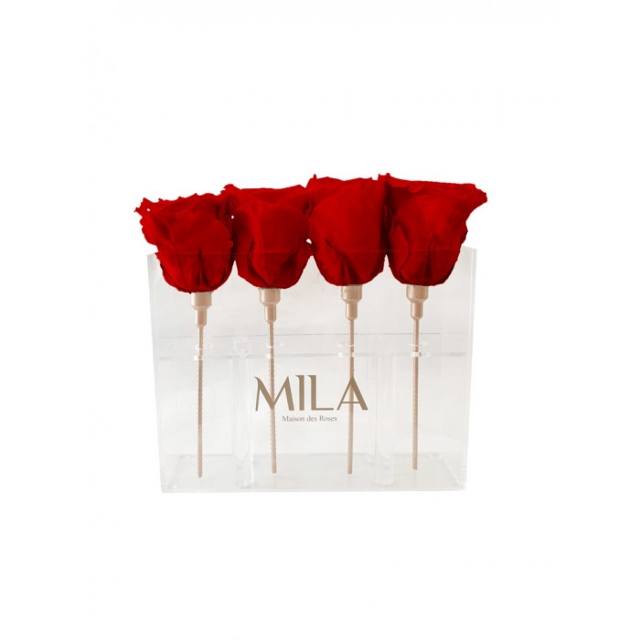 Mila Acrylic Mini Table - Rouge Amour