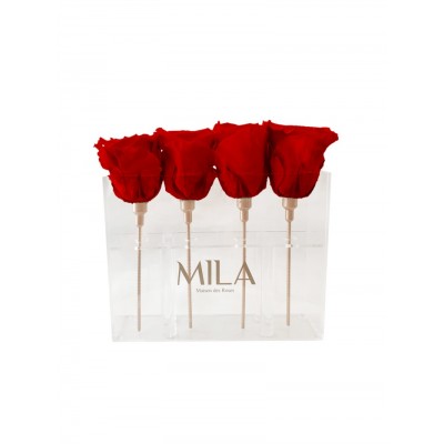 Produit Mila-Roses-00438 Mila Acrylic Mini Table - Rouge Amour