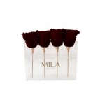  Mila-Roses-00439 Mila Acrylic Mini Table - Rubis Rouge