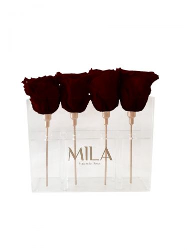 Produit Mila-Roses-00439 Mila Acrylic Mini Table - Rubis Rouge