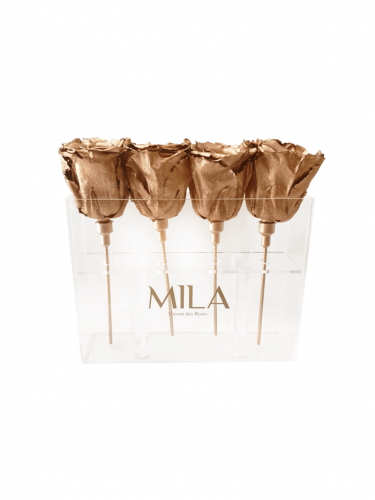 Produit Mila-Roses-00444 Mila Acrylic Mini Table - Metallic Copper