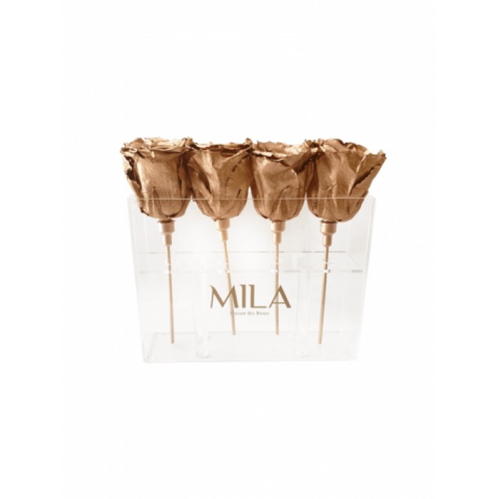 Mila Acrylic Mini Table - Metallic Copper