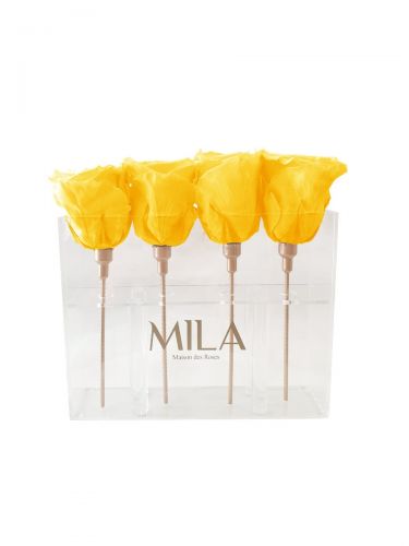 Produit Mila-Roses-00445 Mila Acrylic Mini Table - Yellow Sunshine