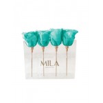  Mila-Roses-00447 Mila Acrylic Mini Table - Aquamarine