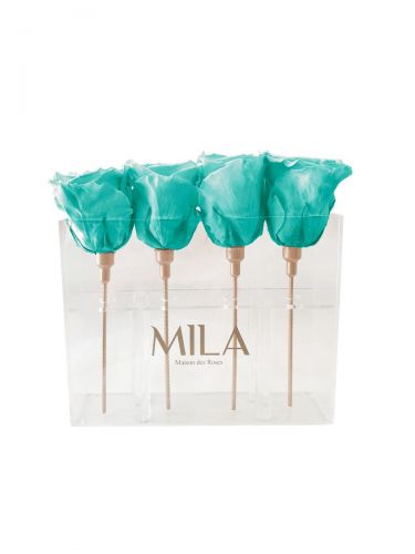 Produit Mila-Roses-00447 Mila Acrylic Mini Table - Aquamarine