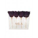  Mila-Roses-00452 Mila Acrylic Mini Table - Velvet purple
