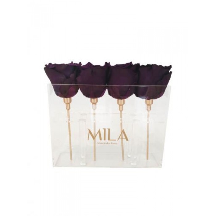 Mila Acrylic Mini Table - Velvet purple