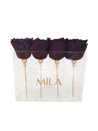 Produit Mila-Roses-00452 Mila Acrylic Mini Table - Velvet purple