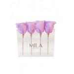  Mila-Roses-00456 Mila Acrylic Mini Table - Vintage rose
