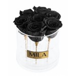  Mila-Roses-00481 Mila Acrylic Round - Black Velvet