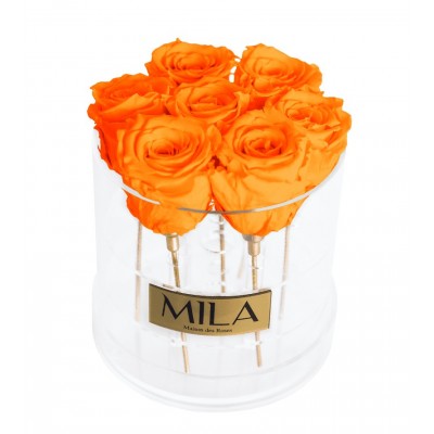 Produit Mila-Roses-00488 Mila Acrylic Round - Orange Bloom