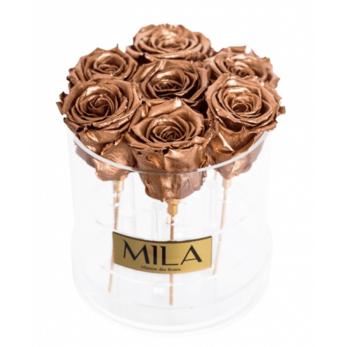 Mila Acrylic Round - Metallic Copper