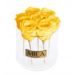  Mila-Roses-00493 Mila Acrylic Round - Yellow Sunshine