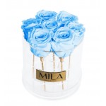  Mila-Roses-00494 Mila Acrylic Round - Baby blue