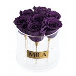  Mila-Roses-00500 Mila Acrylic Round - Velvet purple