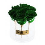  Mila-Roses-00502 Mila Acrylic Round - Emeraude