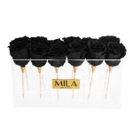  Mila-Roses-00529 Mila Acrylic Table - Black Velvet