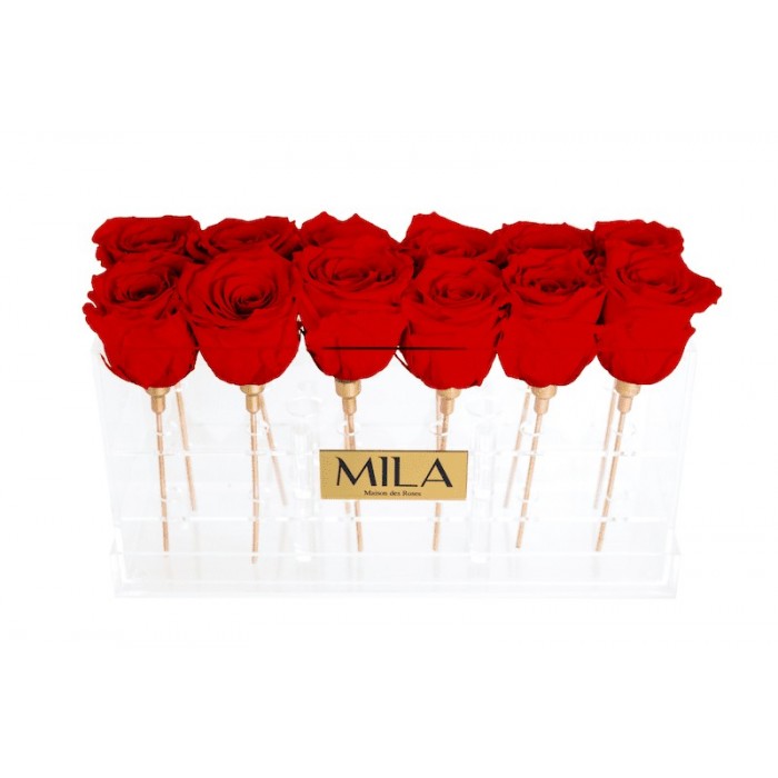 Mila Acrylic Table - Rouge Amour