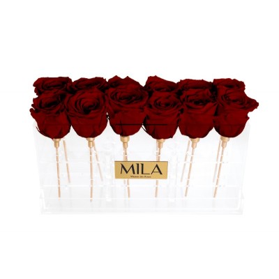 Produit Mila-Roses-00535 Mila Acrylic Table - Rubis Rouge