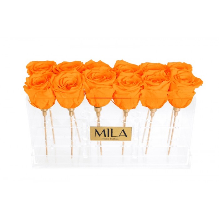 Mila Acrylic Table - Orange Bloom