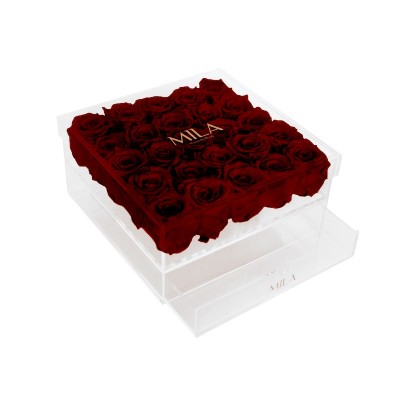 Produit Mila-Roses-00559 Mila Acrylic Large Bijou - Rubis Rouge