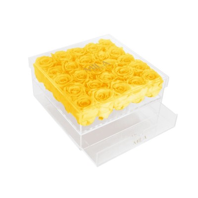 Produit Mila-Roses-00565 Mila Acrylic Large Bijou - Yellow Sunshine