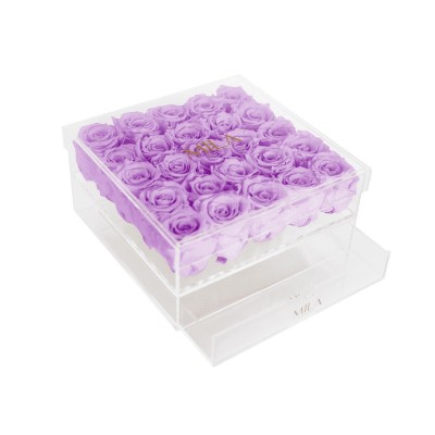 Produit Mila-Roses-00569 Mila Acrylic Large Bijou - Lavender