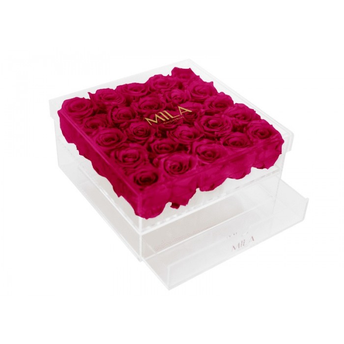 Mila Acrylic Large Bijou - Fuchsia