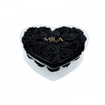  Mila-Roses-00577 Mila Acrylic Large Heart - Black Velvet