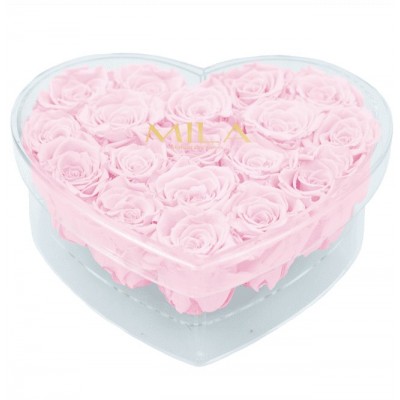 Produit Mila-Roses-00580 Mila Acrylic Large Heart - Pink Blush