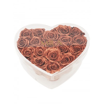 Produit Mila-Roses-00588 Mila Acrylic Large Heart - Metallic Copper