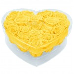  Mila-Roses-00589 Mila Acrylic Large Heart - Yellow Sunshine