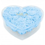  Mila-Roses-00590 Mila Acrylic Large Heart - Baby blue