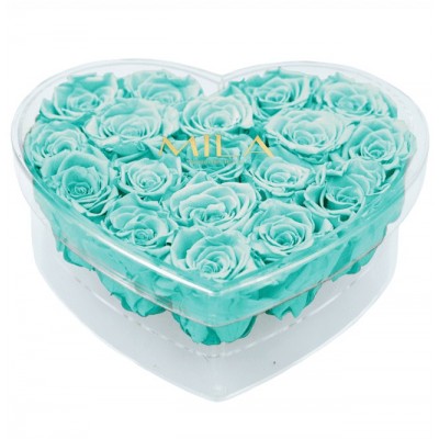 Produit Mila-Roses-00591 Mila Acrylic Large Heart - Aquamarine